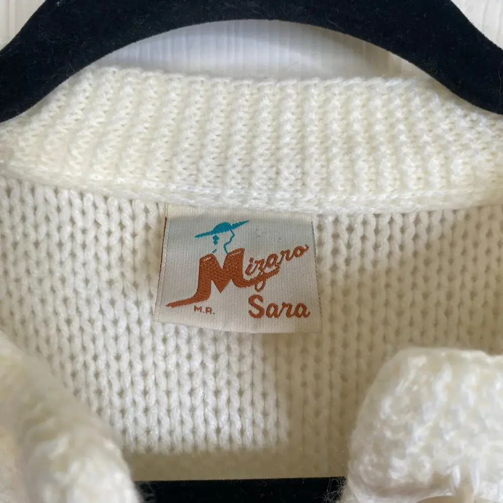 Vintage Mizaro Sara Cardigan Cottagecore Grannycore Doll Feminine Floral Sweater